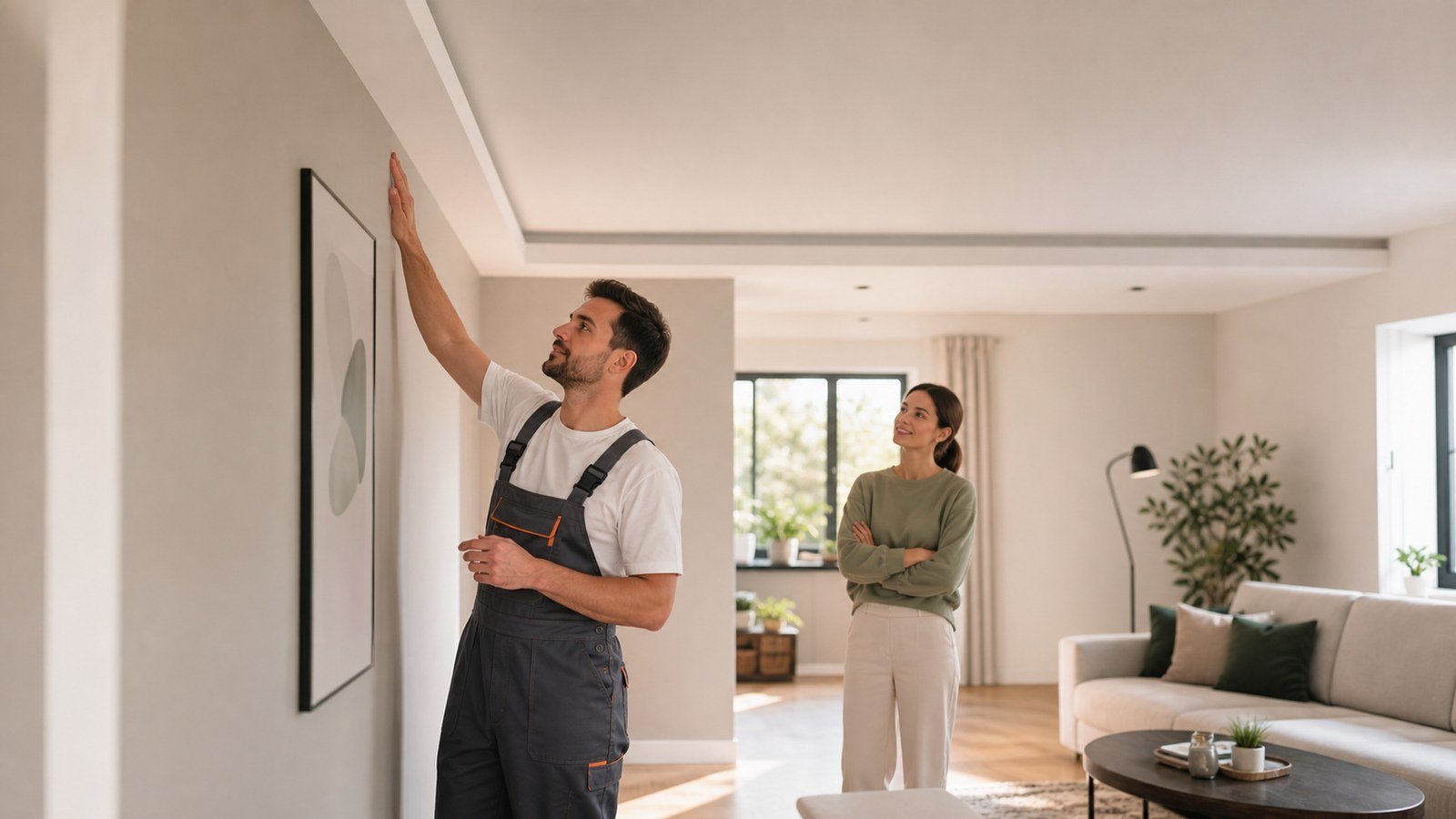 Réception d'un chantier de rénovation intérieure réussi